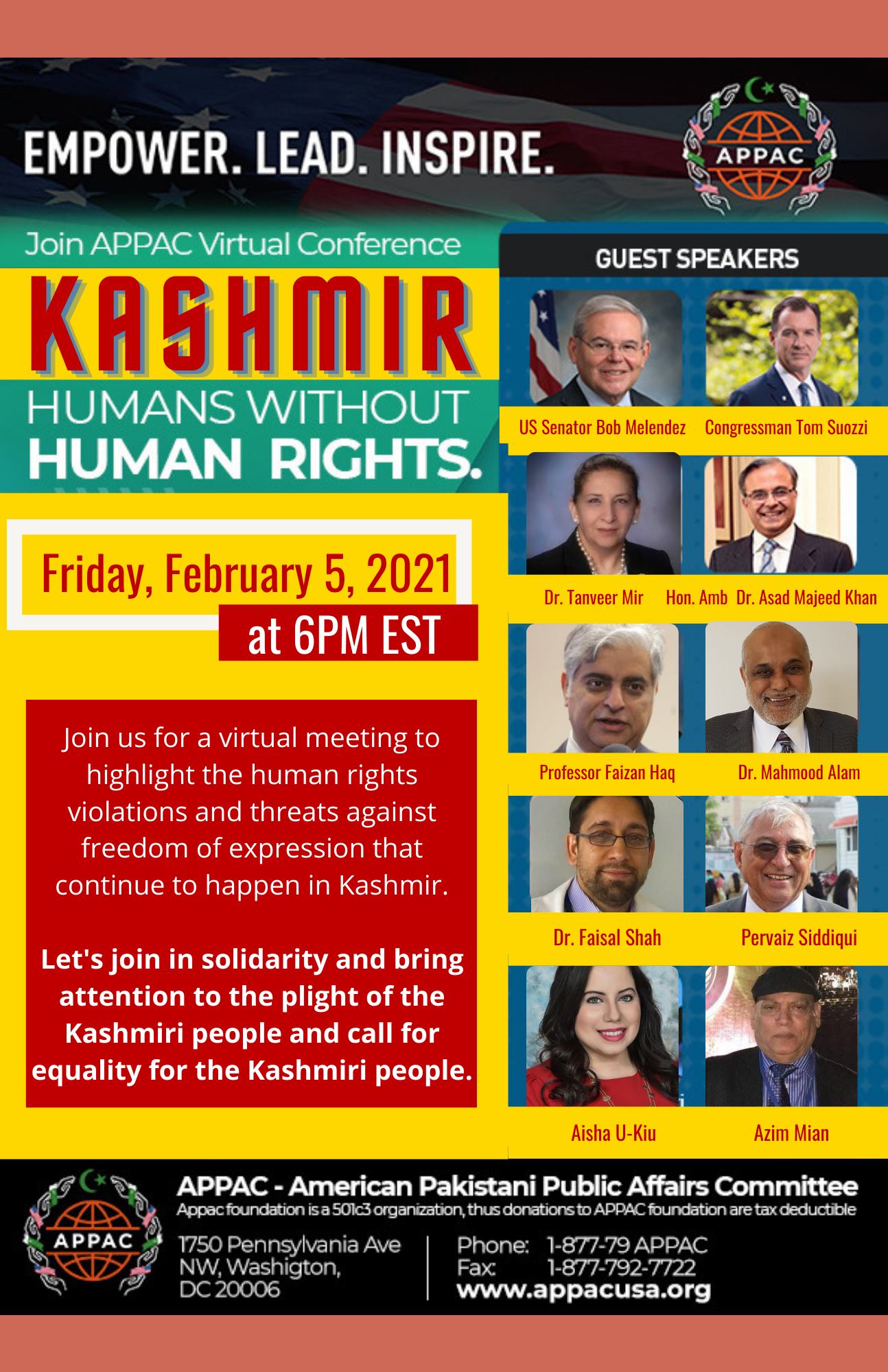 APPAC Shows Solidarity with Kashmiri People on Kashmir Solidarity Day 2021